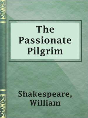 cover image of The Passionate Pilgrim
